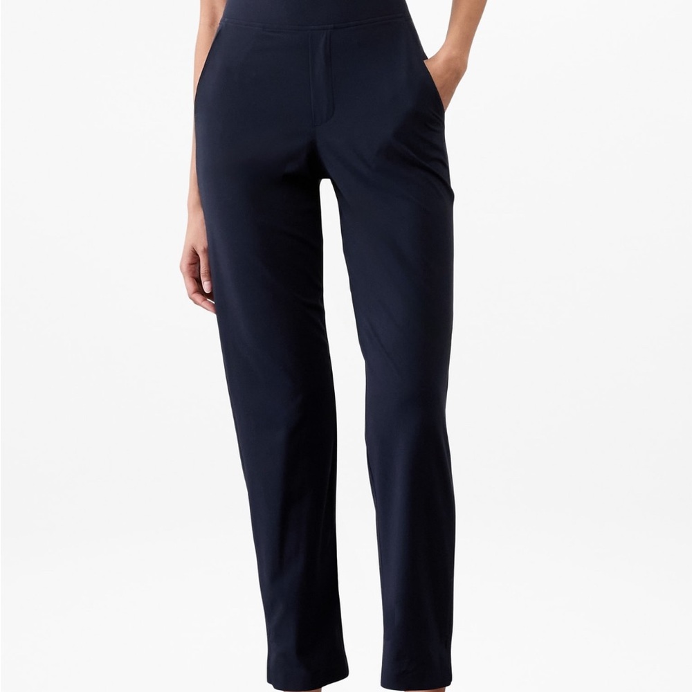 Athleta Navy Brooklyn mid-rise ankle pant